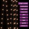 LED Curtain Fairy Lights 3x3m 300 LED Warm White - 8 Modes