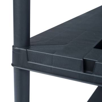 Storage Shelf Rack Black 260 kg | Durable 90x40x180 cm