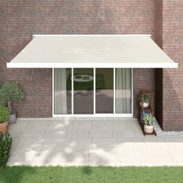 Retractable Awning Cream 4x3m - Durable Outdoor Shade