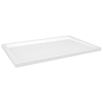 Shower Base Tray with Dots - White 80x120 cm | HipoMarket