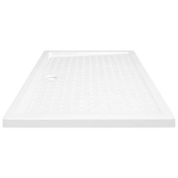 Shower Base Tray with Dots - White 80x120 cm | HipoMarket