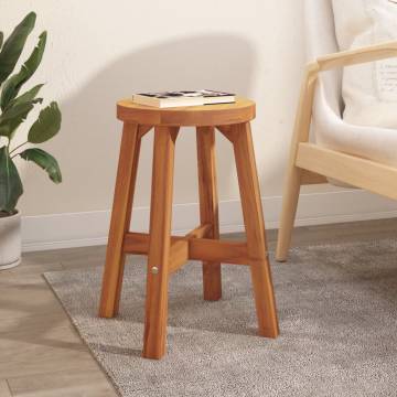 Stool Brown 38x38x45 cm | Solid Acacia Wood | HipoMarket