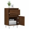 Stylish Brown Oak Sideboard - 40x35x70 cm Engineered Wood