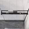 Shower Shelf for Walk-in Shower Wall Black 80 cm Aluminium Colour black Size 80 cm 