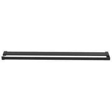 Black Aluminium Shower Shelf for Walk-in Shower - 80 cm