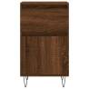 Stylish Brown Oak Sideboard - 40x35x70 cm Engineered Wood