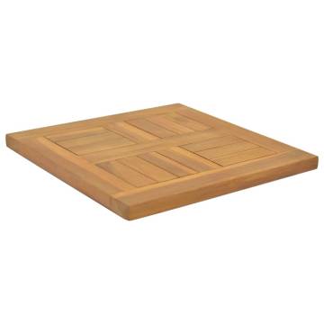 Square Teak Table Top 40x40 cm - Durable & Stylish