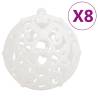 111 Piece White Christmas Bauble Set - Shatterproof & Stylish