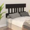 Bed Headboard Black 138.5x3x81 cm Solid Wood Pine Colour black Size 138.5 x 81 cm Quantity in Package 1 