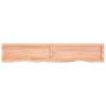 Light Brown Wall Shelf - Solid Oak Wood 160x30 cm | HiPoMarket