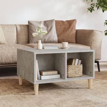 Scandinavian Concrete Grey Coffee Table - 60x50 cm | Hipomarket