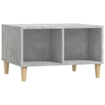 Scandinavian Concrete Grey Coffee Table - 60x50 cm | Hipomarket