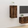 Wall Mounted TV Cabinet Smoked Oak 40x34,5x80 cm Colour smoked oak Quantity in Package 1 Height 80 cm Width 40 cm 