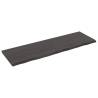 Wall Shelf Dark Brown - Solid Oak Wood, 160x50 cm | HipoMarket