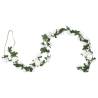 Artificial Flower Garlands 6 pcs White 240 cm - Hipomarket