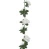 Artificial Flower Garlands 6 pcs White 240 cm - Hipomarket