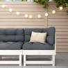 Corner Sofa with Cushions White Solid Wood Pine Colour white pine Quantity in Package 1 Model corner sofa 