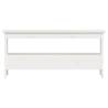 Hall Bench White 100x28x45 cm - Solid Pine Wood Storage