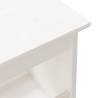 Hall Bench White 100x28x45 cm - Solid Pine Wood Storage