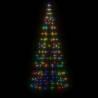 200 LEDs Colorful Christmas Tree Light for Flagpole - 180 cm