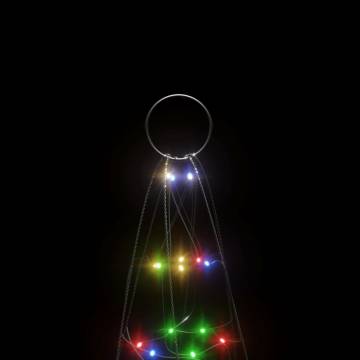 200 LEDs Colorful Christmas Tree Light for Flagpole - 180 cm