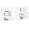 Elegant White Wall Mounted Cabinets - 2 pcs | Hipomarket