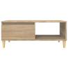 Coffee Table Sonoma Oak - Scandinavian Style & Storage