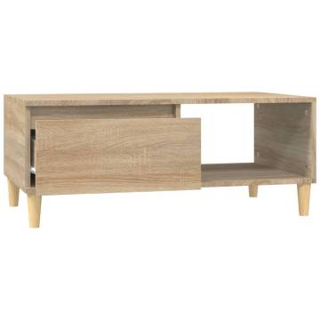 Coffee Table Sonoma Oak - Scandinavian Style & Storage