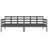 Day Bed Grey Solid Wood Pine 90x200 cm - HipoMarket