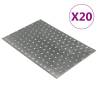 Perforated Plates 20 pcs 2 mm 300x200 mm Galvanised Steel Size 300 x 200 mm Quantity in Package 1 