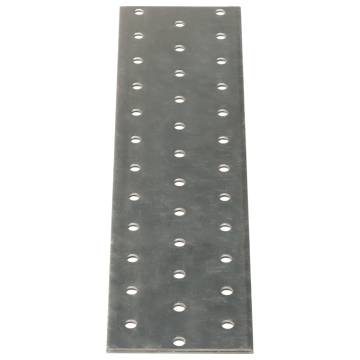 40 pcs Perforated Plates 2mm Galvanised Steel for DIY Projects