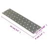 40 pcs Perforated Plates 2mm Galvanised Steel for DIY Projects