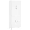 Stylish Highboard White 69.5x34x180 cm | Hipomarket