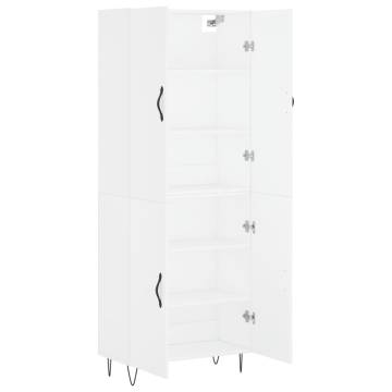 Stylish Highboard White 69.5x34x180 cm | Hipomarket