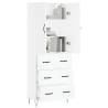 Stylish Highboard White 69.5x34x180 cm | HipoMarket