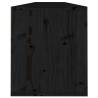 Wall Cabinets 2 pcs Black - Solid Pine Wood | HipoMarket