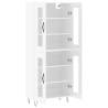 Stylish Highboard High Gloss White 69.5x34x180 cm - Hipomarket