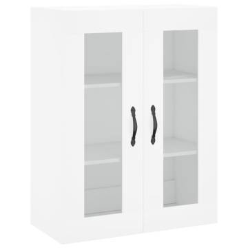 Stylish Highboard High Gloss White 69.5x34x180 cm - Hipomarket