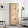 Highboard Sonoma Oak 69.5x34x180 cm Engineered Wood Colour sonoma oak Quantity in Package 1 Model 2 wood doors 