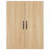 Stylish Highboard Sonoma Oak - Durable Engineered Wood - HipoMarket