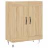 Stylish Highboard Sonoma Oak - Durable Engineered Wood - HipoMarket