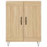 Stylish Highboard Sonoma Oak - Durable Engineered Wood - HipoMarket