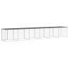 Durable Anthracite Chicken Cage with Roof - Galvanised Steel