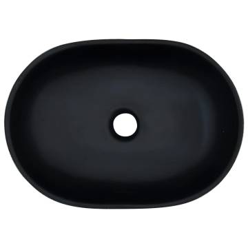 Countertop Basin Black and Grey Ceramic | Chic Bathroom Sink