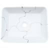 Countertop Basin White Rectangular - Chic Ceramic Sink