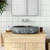 Countertop Basin Grey Oval 59x40x15 cm Ceramic Colour grey Size 59 x 40 x 15 cm 