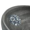 Stylish Grey Oval Countertop Basin - Ceramic 59x40 cm