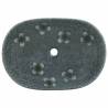 Blue Oval Ceramic Countertop Basin | 59x40x14 cm