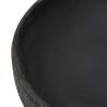 Grey & Black Oval Countertop Basin - 59x40 cm Ceramic