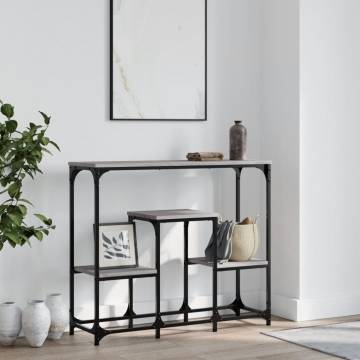 Console Table Grey Sonoma - 89.5x28x76 cm | Hipomarket UK